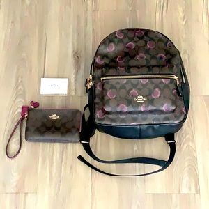 Coach Backpack and Wristlet Wallet